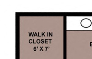 1 Bedroom Floor Plan One Bedroom Apartment - Parham Pointe
